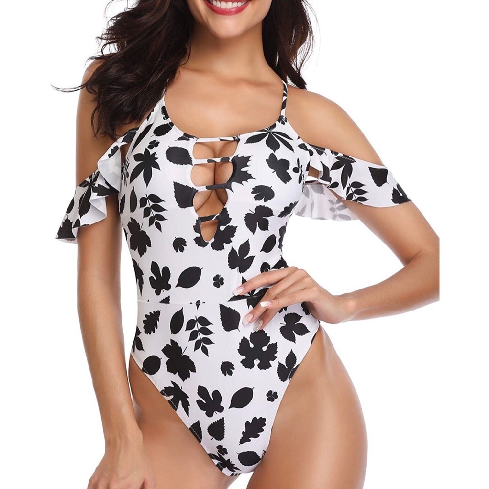 One piece lace up bikini (Small)